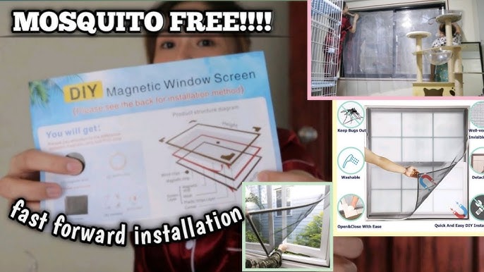 ZHANGQINGXIU Adjustable DIY Magnetic Window Screen