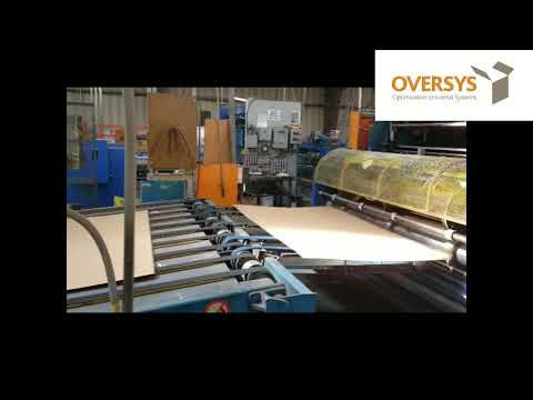 VIDEO OVERSYS U53070220 HOOPER 4 COLOR PRINTER SLOTTER WITH MARTIN STACKER