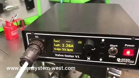 Valve Tester V1 Measurement of gap by common rail electro-magnetic injectors