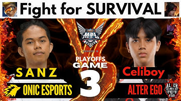 🏆 Onic Esports vs Alter Ego (Game 3) English | MPL ID Season 6 Playoffs Round 2 MLBB 2020