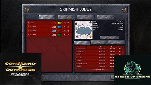 Command and Conquer Red Alert Remastered Skirmish Gameplay USSR– MAP: Stalingrad 2