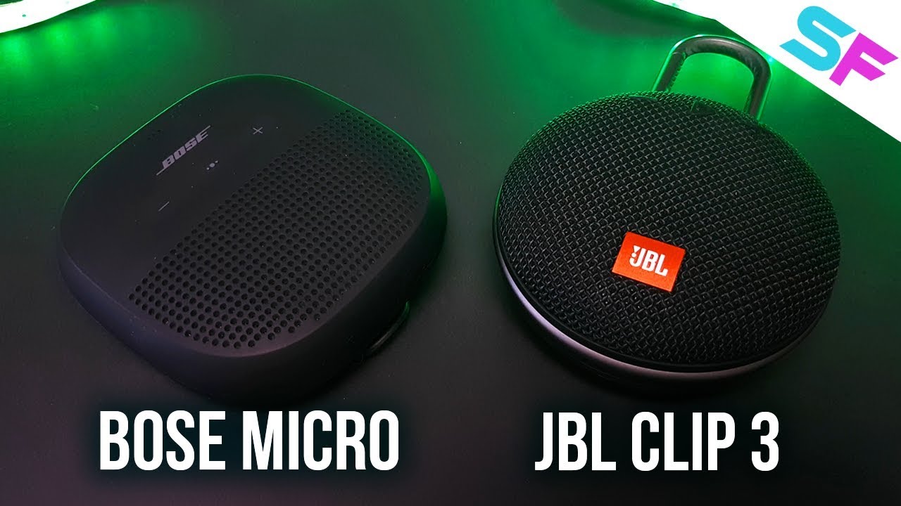 JBL Clip 3 vs Bose SoundLink Micro Extreme Bass Test - YouTube