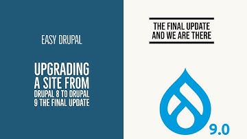 Drupal 8 to Drupal 9 the final update and we are there