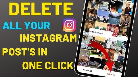 How to delete all your Instagram posts in one click | Delete all insta photos and videos at once