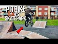 DIRT BIKE VS SKATEPARK!!