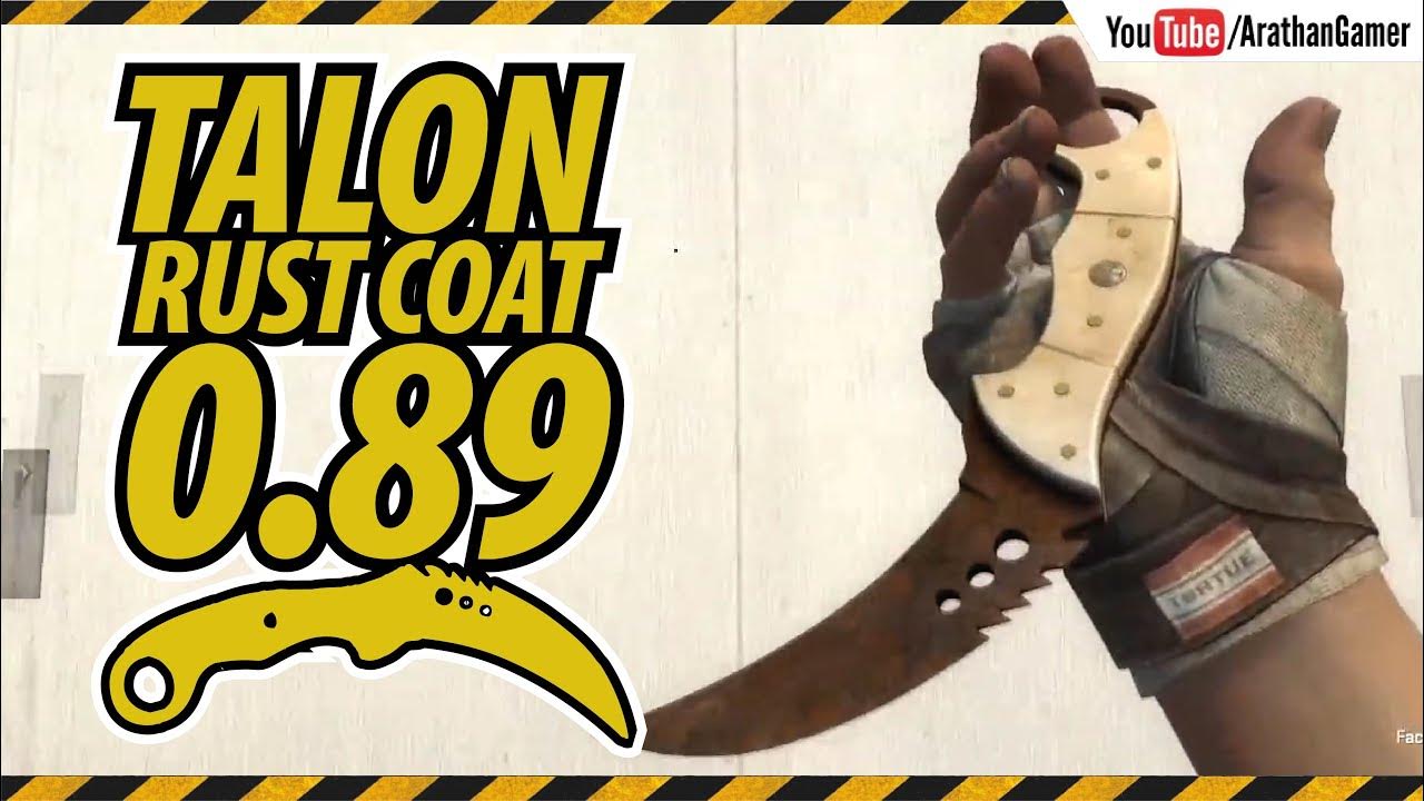 TALON KNIFE RUST COAT BS + GLOVES HAND WRAPS LEATHER ★ CSGO