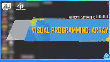 Visual programming: Array