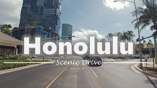 Driving in Downtown Honolulu, Hawaii - 4K60fps