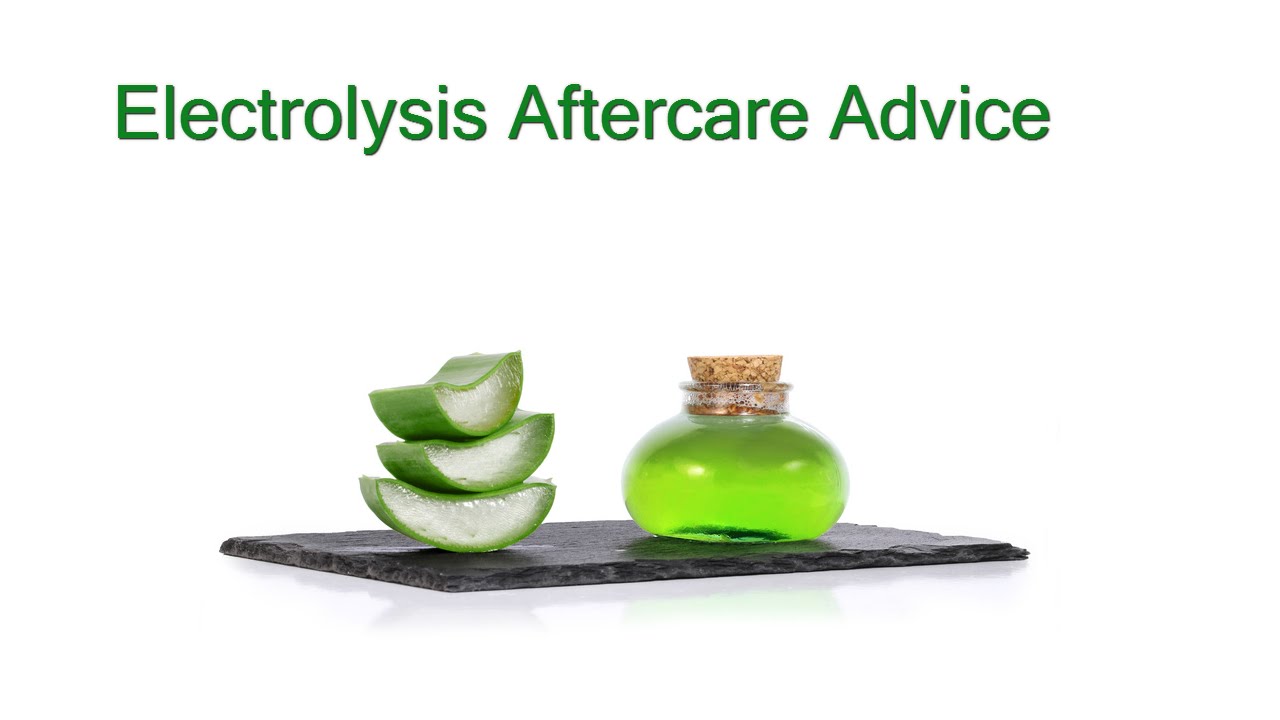Electrolysis aftercare advice - YouTube