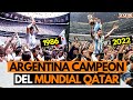 ¡ARGENTINA CAMPEÓN DEL MUNDO!: Euforia de los HINCHAS y LA SELECCIÓN al GANAR la COPA DE FÚTBOL🇦🇷🏆