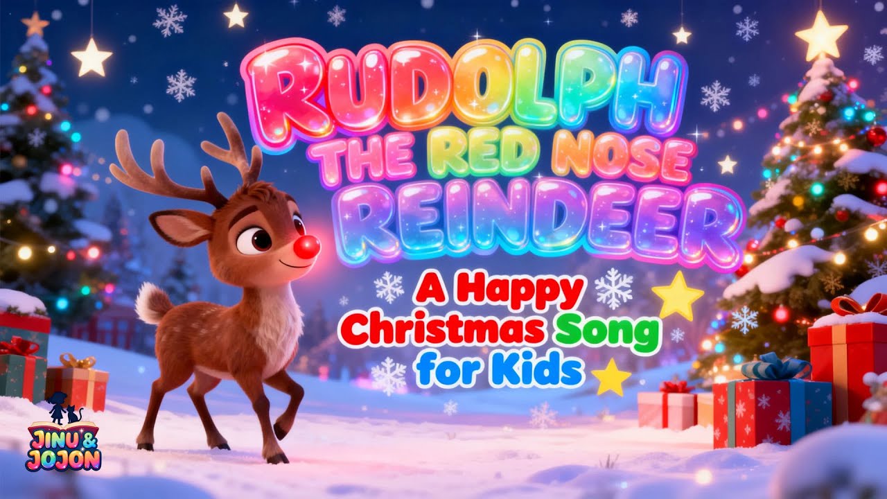 Rudolph the Red-Nosed Reindeer Nursery Rhymes Version | Christmas Kids ...