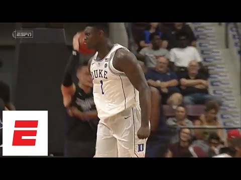 Duke's Zion Williamson produces highlight reel in blowout of Kentucky