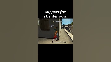 support for sk sabir boss || #freefire #gamer #freefireshorts #sksabirboss