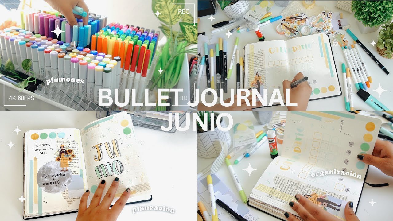 Planeación del Bullet Journal JUNIO