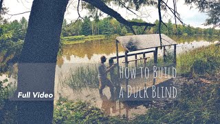 Duck Blind Build ~ Cheap and Easy Three Man Blind!