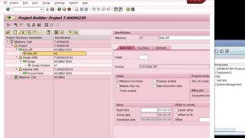 SAP:PS: Project Builder