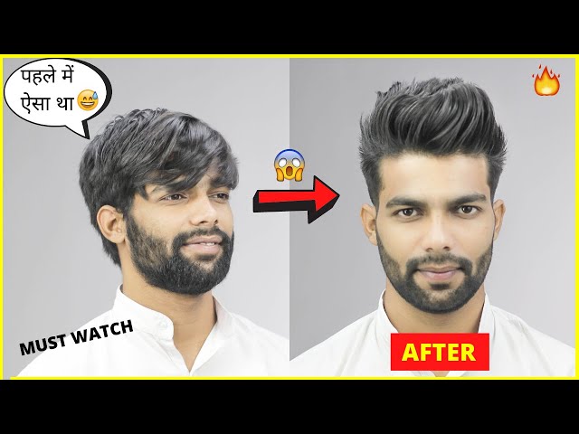 a funny picture of two Indian men with beards and man bun hairstyles for  their long manes - Long Hair Guys