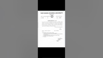 SIDO KANHU MURMU UNIVERSITY DUMKA Notice Offline Mode Classes Reopen 01/10/2021#RIjobs #skmuDumka