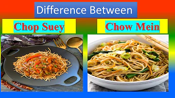 Jaký je rozdíl mezi chop suey a chow main?