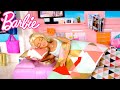 Barbie Doll Family Weekend Morning Routine Story & Pretend Hair Salon