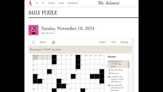 The Atlantic Crossword 10/11/2024
