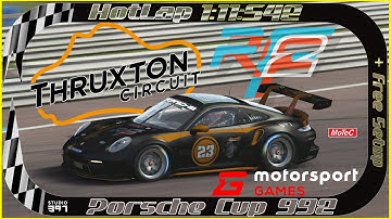 HotLap @ Thruxton! rFactor 2 / Porsche 992 Cup Car / SimRacing / 1:11:542 / VRS Direct Force Pro