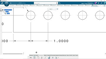 Creating Annotation Dimensions Holes Equally Spaced Dimensioning ASME CATIA 3D EXPERIENCE 19