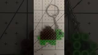 Beautiful turtle Perler bead keychain