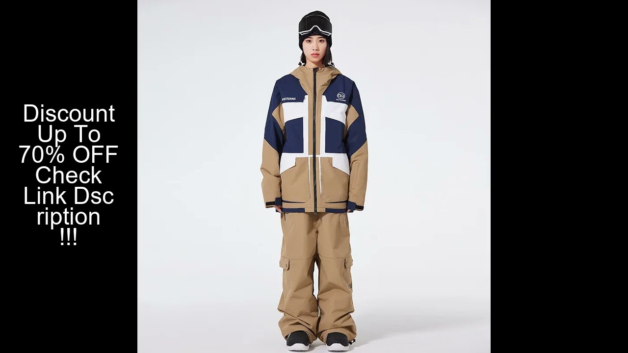 Men and Women Snow Ski Suit Sets, Snow Wear, Ski Jacket and Pant Sets, Snowboarding Clothes, Plus Si