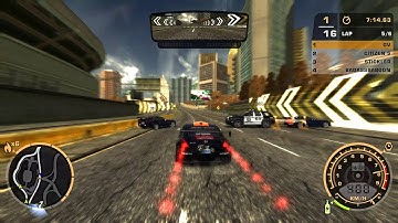 NFS Most Wanted REDUX V3 - Nissan 350z VS 15 Opponents + Max Level Cops