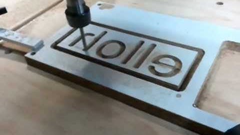 First cuts with new spindle, woops