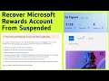 How To Unsuspend Microsoft Rewards Account 2024