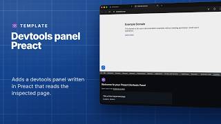 Devtools Preact template for browser extensions