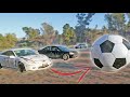 Playing Real Life Rocket League! (Car crash!)