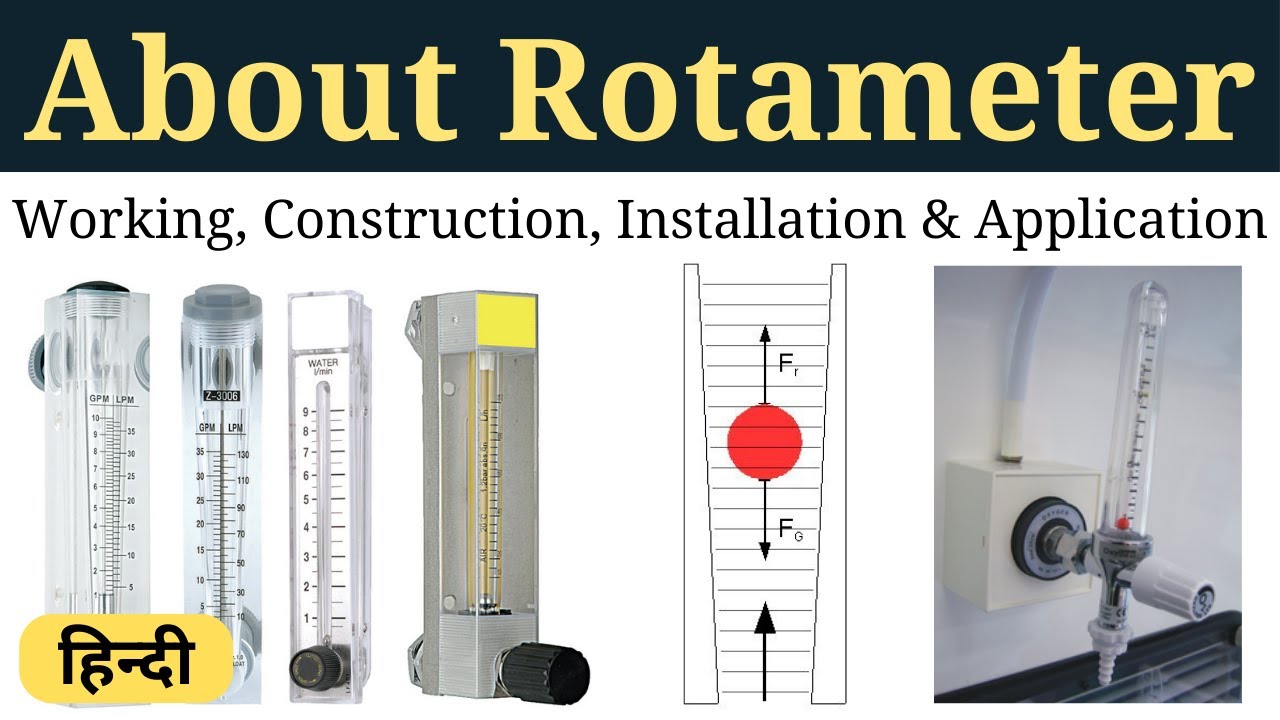 Rotameter in Hindi: Working, Construction, Installation & Application ...