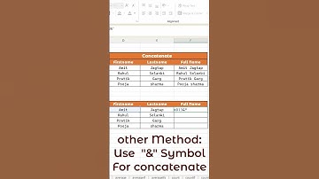 Excel Concatenation Trick: Ampersand vs Function 💡 #shorts #excel #exceltips #concatenate