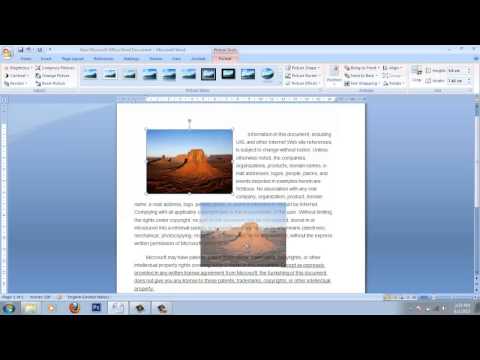 Adaugarea de imagini in Word