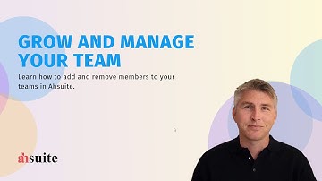 Grow and Manage Your Team | Ahsuite