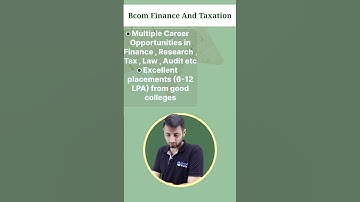 Summary of BCom Finance & Taxation!🧐#shorts