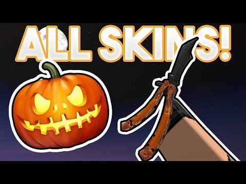 All Halloween 2017 Knives Skins Roblox Cbro Youtube - roblox cbro knife value list