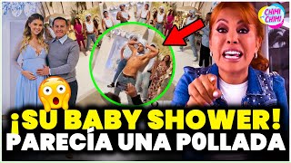 Magaly Medina destruye el baby shower de Brunella Horna y Richard Acuña