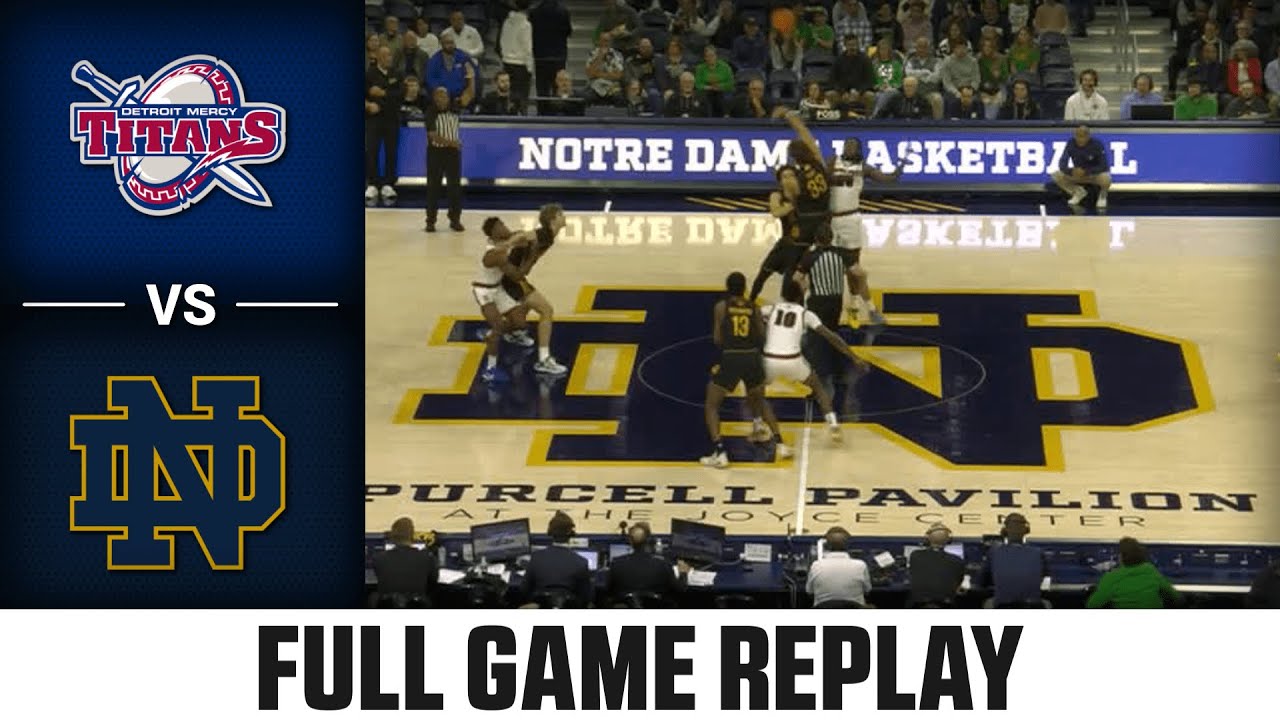 Detroit Mercy vs. Notre Dame Full Match Replay | 2025-26 ACC Men's Basketball