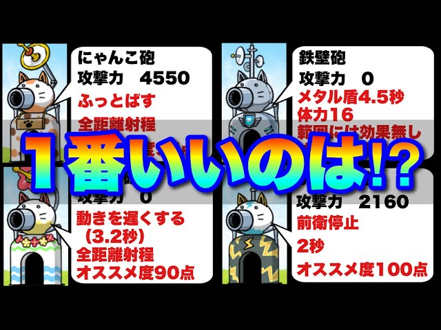 Live Battle Cats] All Cat Cannons explained! Which is the best