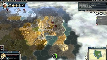 Civilization V G&K Multiplayer Game 016 NQ 6 Player FFA: Huns (Gameplay/Commentary) Part 1/4