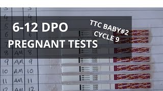 LIVE PREGNANCY TEST | 6-12 DPO | TTC BABY#2 CYCLE 9 | JessssLife