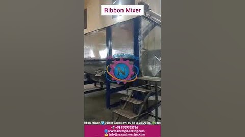 RIBBON MIXER | INDUSTRIAL MIXING SOLUTIONS | RIBBON MIXER MANUFACTURER | AN ENGINEERING