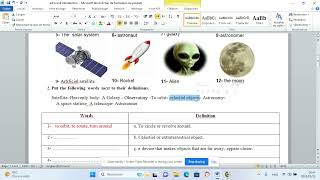 شرح اهم مفردات الوحدة astronomy   لجميع الشعب العلمية والتقنية  #3as