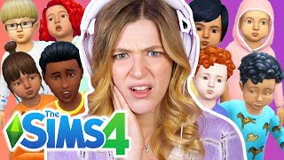 Octomom Tries To Age Up 8 Toddlers In The Sims 4 | Part 2