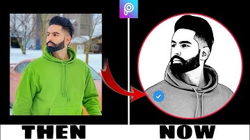 Photo Editing | Vector Art Tutorial One Clik | Black White Vector Art In PicsArt Very Easy.