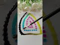 Colour drops mixing Rangoli with | #funny #art #colors #drawing
